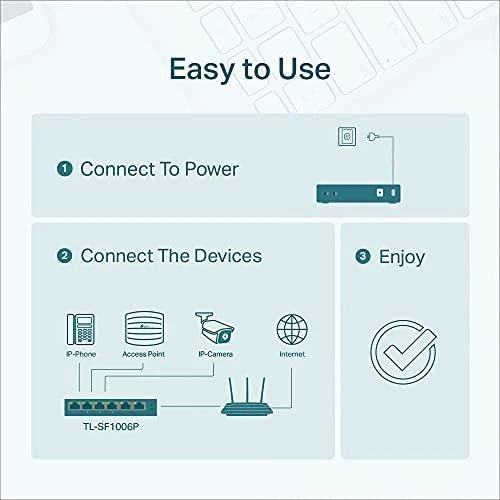 Šakotuvas TP-LINK | Jungiklis | TL-SF1006P | Nevaldomas | Darbalaukis | 10/100 Mbps (RJ-45) jungtys kiekis 6 | PoE+ jungtys kiekis 4 | Maitinimo tipas Išorinis