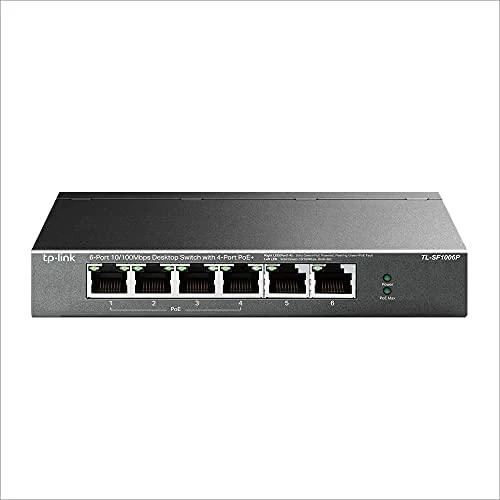 Šakotuvas TP-LINK | Jungiklis | TL-SF1006P | Nevaldomas | Darbalaukis | 10/100 Mbps (RJ-45) jungtys kiekis 6 | PoE+ jungtys kiekis 4 | Maitinimo tipas Išorinis
