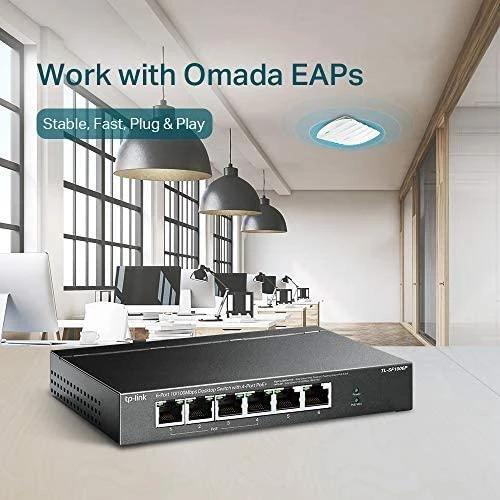 Šakotuvas TP-LINK | Jungiklis | TL-SF1006P | Nevaldomas | Darbalaukis | 10/100 Mbps (RJ-45) jungtys kiekis 6 | PoE+ jungtys kiekis 4 | Maitinimo tipas Išorinis
