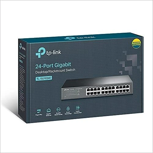 Šakotuvas TP-LINK 24 prievadų gigabito ECO komutatorius, 19 colių