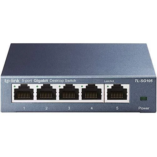 Šakotuvas Komutatorius TP-LINK, 5-port, metalinis korpusas, juodas / TL-SG105
