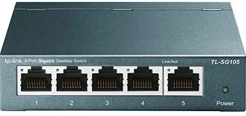 Šakotuvas Komutatorius TP-LINK, 5-port, metalinis korpusas, juodas / TL-SG105