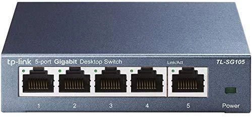 Šakotuvas Komutatorius TP-LINK, 5-port, metalinis korpusas, juodas / TL-SG105