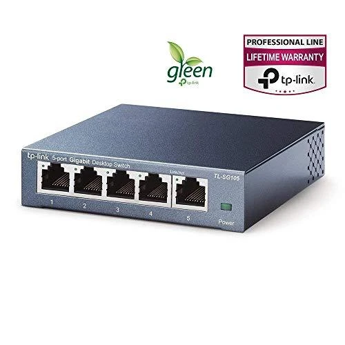 Šakotuvas Komutatorius TP-LINK, 5-port, metalinis korpusas, juodas / TL-SG105