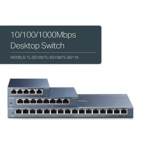 Šakotuvas Komutatorius TP-LINK, 5-port, metalinis korpusas, juodas / TL-SG105