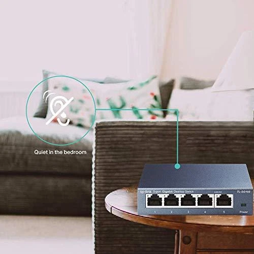 Šakotuvas Komutatorius TP-LINK, 5-port, metalinis korpusas, juodas / TL-SG105