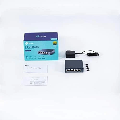 Šakotuvas Komutatorius TP-LINK, 5-port, metalinis korpusas, juodas / TL-SG105
