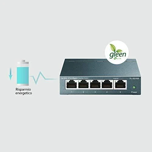 Šakotuvas Komutatorius TP-LINK, 5-port, metalinis korpusas, juodas / TL-SG105