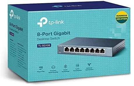 Šakotuvas TP-LINK TP-LINK komutatorius TL-SG108 TLSG108 (TL-SG108)