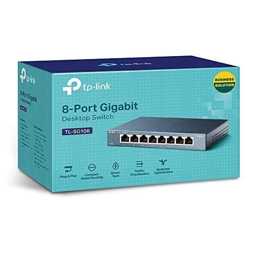 Šakotuvas TP-LINK TP-LINK komutatorius TL-SG108 TLSG108 (TL-SG108)