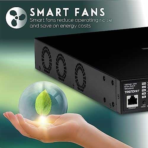 Šakotuvas Switch TRENDnet TRENDnet 52-Port Gigabit Web Smart 740W PoE+ Switch 10G SFP+