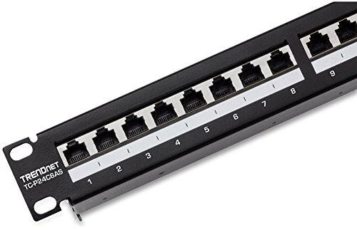TRENDnet patchpanel 24 portų UTP 6 kategorija TC-P24C6AS