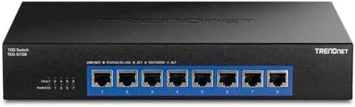 Šakotuvas Trendnet 8-PORT 10G SWITCH - PORTS/ 160 GBPS SWITCHING CAPACI