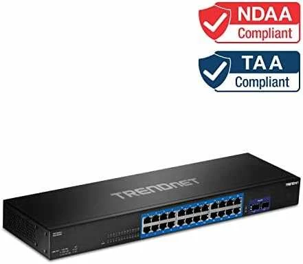 Šakotuvas Switch TRENDnet TEG-30262 24-portowy Gigabit 2x10G SFP