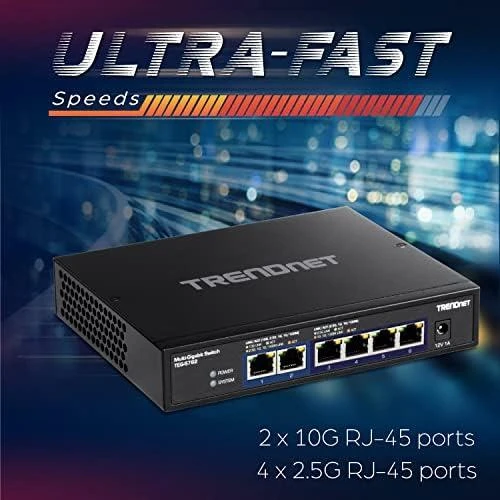 Šakotuvas Trendnet 6-PORT 10G SWITCH - .