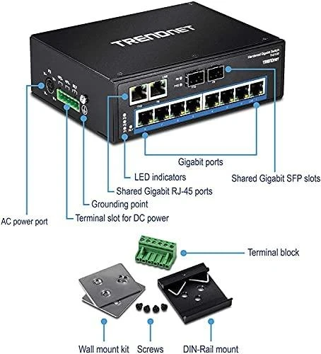 Šakotuvas Jungiklis TRENDnet TI-G102