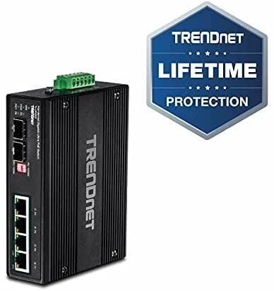 Šakotuvas Carruzzo Trendnet TI-UPG62 tinklo komutatorius Ne-valdomas L2 Gigabit Ethernet (10/100/1000) Maitinimas per Eternetą (PoE) Juoda