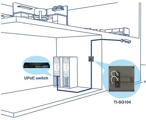 Šakotuvas Carruzzo Trendnet TI-SG104 tinklo dalytuvas Maitinimas per Eternetą (PoE) Juoda