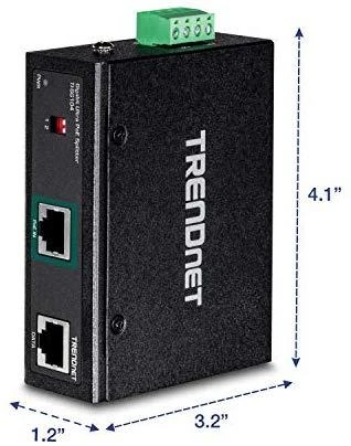 Šakotuvas Carruzzo Trendnet TI-SG104 tinklo dalytuvas Maitinimas per Eternetą (PoE) Juoda