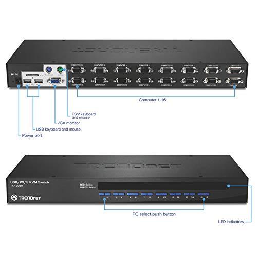 TRENDnet 16 PORT KVM jungiklis USB/PS2 (TK-1603R) – Z010070