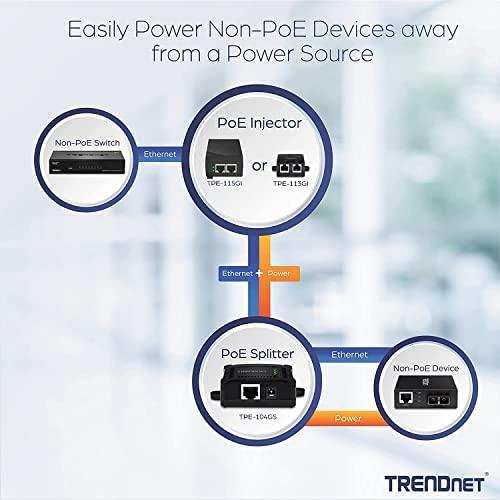 TRENDnet TPE-104GS skirstytuvas Gigabit PoE išvestis 5V/9V/12V