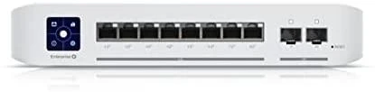 UBIQUITI USW-ENTERPRISE-8-POE UNIFI SWITCH 8x 2.5GB/S RJ45 POE+ 2x 10GB/S SFP+ TOUHSEKRANAS IŠ VISO 120W