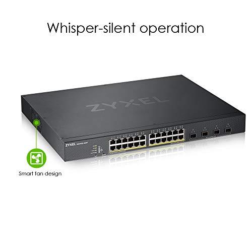 Šakotuvas ZYXEL XGS1930-28HP, 28 PORTŲ SMART MANAGED POE JUNGIKLIS, 24X GIGABIT POE IR 4X 10G SFP+, HIBIRDINIS REŽIMAS, STANDALINIS ARBA NEBULAFLEX DEBESIS, 375 W POE