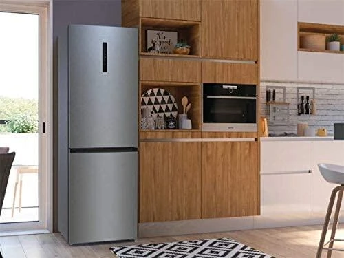 Gorenje | Šaldytuvas | NRK6202AXL4 | Energy efficiency class E | Free standing | Combi | Height 200 cm | No Frost system | Šaldytuvas net capacity 235 L | Šaldiklis net capacity 96 L | Ekranas | 38 dB | Nerūdijantis plienas