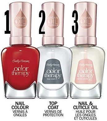 nagų lakas "Sally Hansen Color Therapy 340-Raudona-Iance" 14,7ml