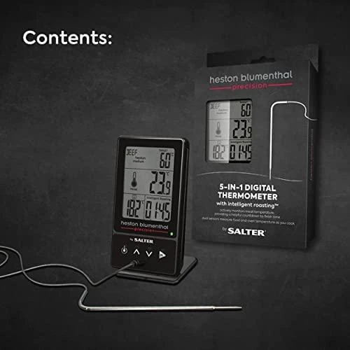 Salter 540A HBBKCR Heston Blumenthal Precision 5-in-1 skaitmeninis virimo termometras