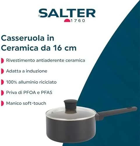 Salter BW12877AS Ceramic 16cm Prikaistuvis