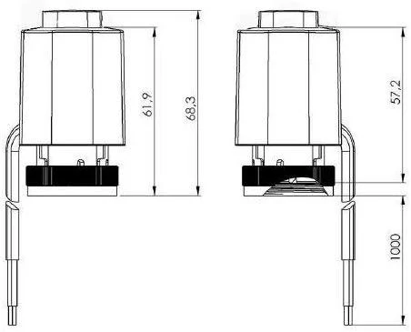 Salus T30NC 230V M30x1,5 terminė pavara