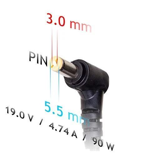 Automobilinis nešiojamojo kompiuterio pakrovėjas Akyga AK-ND-37 (19V / 4.74A 90W 5.5 x 3.0mm + pin) SAMSUNG 1.2m
