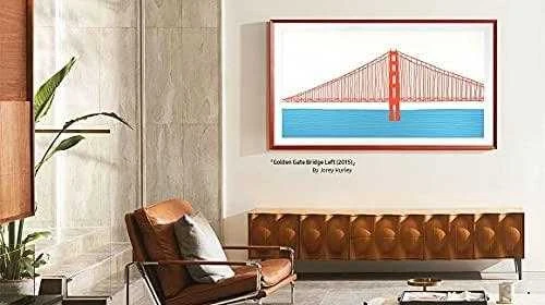 SAMSUNG Frame 50 Baltas Modern 2021 90 degree square