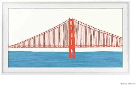 SAMSUNG Frame 50 Baltas Modern 2021 90 degree square