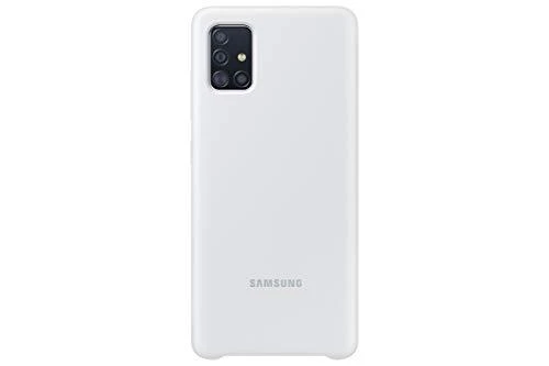 PA515TWE Silikoninis dėklas skirtas Samsung Galaxy A51 (Baltas)