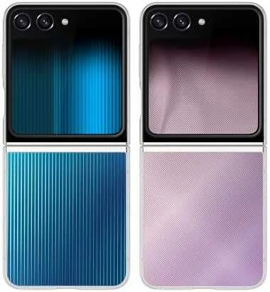 ZF731CTE FlipSuit dėklas, skirtas Samsung Galaxy Flip 5, skaidrus (permatomas)