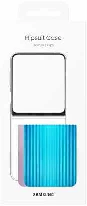 ZF731CTE FlipSuit dėklas, skirtas Samsung Galaxy Flip 5, skaidrus (permatomas)