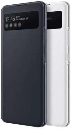 Dėklas EA426PBE Smart S View dangtelis, skirtas Samsung Galaxy A42 (5G) (Juodas)