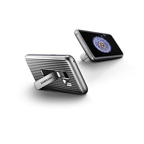 Samsung Galaxy S9 Apsauginis stovintis dėklas (Sidabrinis)