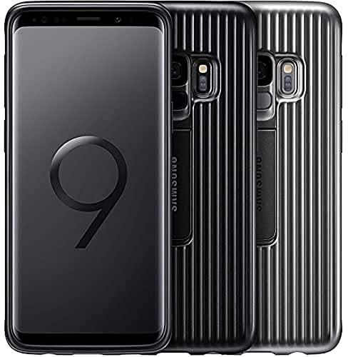 Samsung Galaxy S9 Apsauginis stovintis dėklas (Sidabrinis)