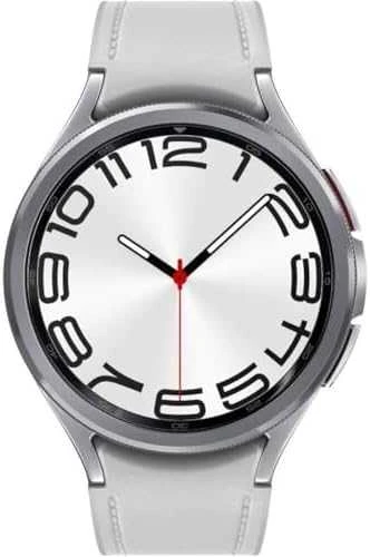 Išmanusis laikrodis Samsung Galaxy Watch 6 Classic, 47 mm, Sidabro spalvos korpusas su pilkos spalvos dirželiu