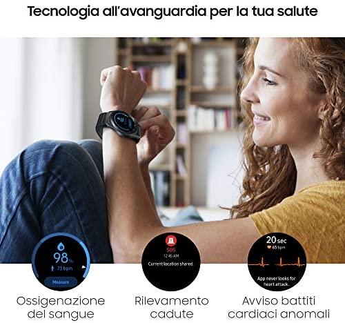Išmanusis laikrodis Samsung Galaxy Watch 3 (41mm), Sidabrinės spalvos korpusas su juodos spalvos dirželiu
