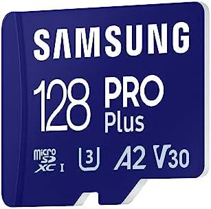 Atminties kortelė Samsung PRO Plus microSD 128 GB (2021), Mėlynos spalvos