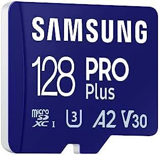 Atminties kortelė Samsung PRO Plus microSD 128 GB (2021), Mėlynos spalvos