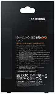 Kietasis diskas SSD SAMSUNG 870 QVO/8TB/SATA 3.0/MZ-77Q8T0BW