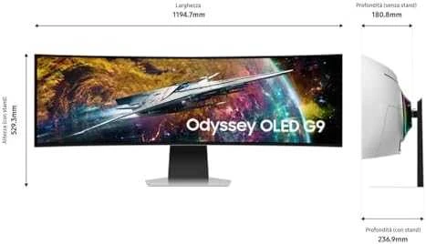 Monitorius Samsung Odyssey G9 OLED (LS49CG950SUXEN)