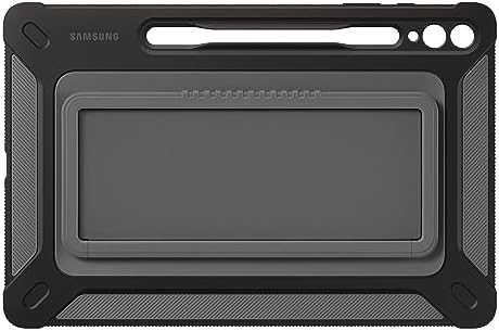EF-RX810CBE Samsung Protective su stoveliu Galaxy Tab S9+ dėklas planšetiniam kompiuteriui juodos spalvos