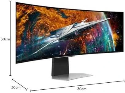 Monitorius - Samsung Odyssey OLED G9 49-Colių Dual QHD 240Hz Lenktas Juodas
