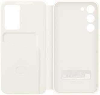 Dėklas Samsung Galaxy S23+ Smart View Wallet Case Kremas